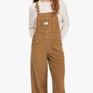 Levi's Brown Corduroy Overalls Relaxed Fit
